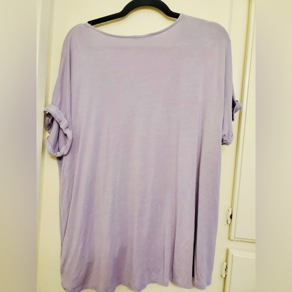 Lilac Surplice Drape Top- Maurice’s - Picture 2 of 4